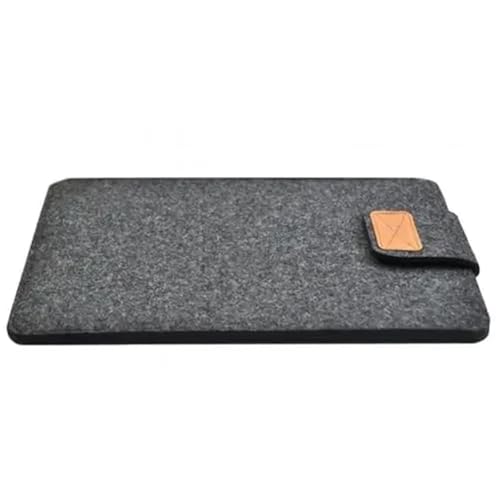 Laptop-SchutzhüLle Filzhülle, schlanke Tablet-Hülle, Tasche for 13 Zoll und 15 Zoll, einfarbig, Aufbewahrungstasche for Tablets(Dark Gray,13-inch) von MZYFDC