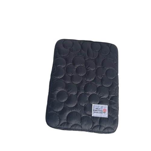 Laptop-SchutzhüLle Niedliche Blumen-Laptophülle, Tablet-Tasche, schützende Laptoptasche(Black,9.7-11 inch) von MZYFDC