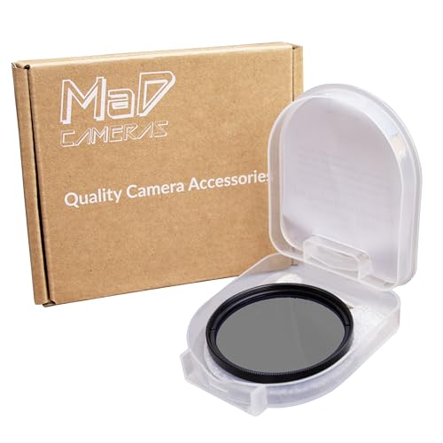 MaD Cameras 58mm Zirkularpolarisierender CPL-Kamerafilter für Digitale Spiegelreflexkameras und Objektive - Kompatibel mit Canon 18-55mm, 75-300mm & mehr | Verbessert Kontrast und Farbsättigung von MaD Cameras