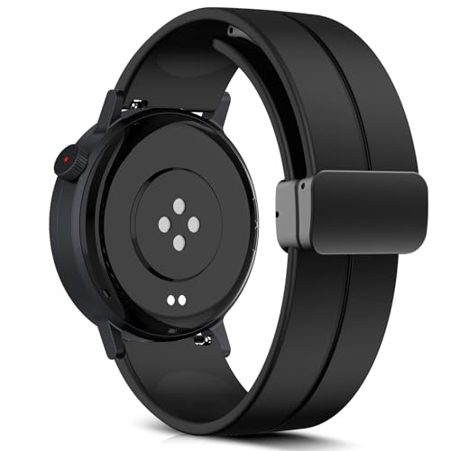 MaEiol Armband für CMF by Noting Watch Pro 2, Weiches Sport Silikon Ersatzarmband Magnetverschluss Uhrenarmbänder Armbänder für Herren Damen, Armband für CMF by Noting Watch Pro 2 - Schwarz von MaEiol
