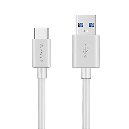MaGeek® [1,8 Meter Extra lang USB Typ C auf USB 3.0 Kabel für Galaxy S8, S8 +, MacBook, Nintendo Switch, Sony XZ, LG V20 G5 G6, HTC 10 und mehr [Weiß] von MaGeek