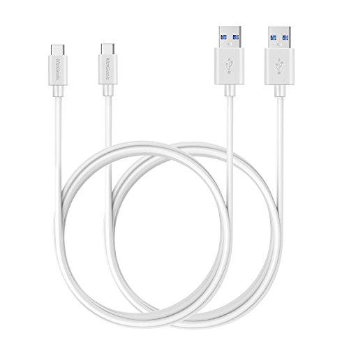 MaGeek® [2 Stücke, 1,8 Meter Extra lang USB Typ C auf USB 3.0 Kabel für Galaxy S8, S8+, MacBook, Nintendo Switch, Sony XZ, LG V20 G5 G6, HTC 10 und mehr [Weiß] von MaGeek