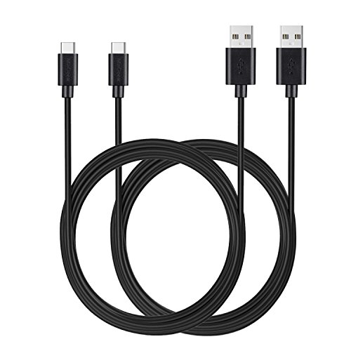 MaGeek® [2 Stücke, 3,0 Meter Super lang USB Typ C Kabel auf USB 2.0 für Samsung Galaxy S8, S8 Plus, Nexus 6P, LG G6, neues MacBook, Google Pixel XL, OnePlus und mehr [Schwarz] von MaGeek