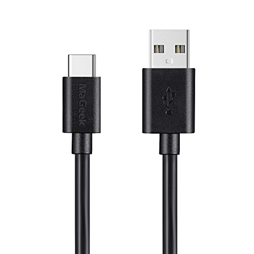 MaGeek® Super lang USB Typ C Kabel auf USB 2.0 [3,0 Meter] für Samsung Galaxy S8, S8 Plus, Nexus 6P, LG G6, neues MacBook, Google Pixel XL, OnePlus und mehr [Schwarz] von MaGeek