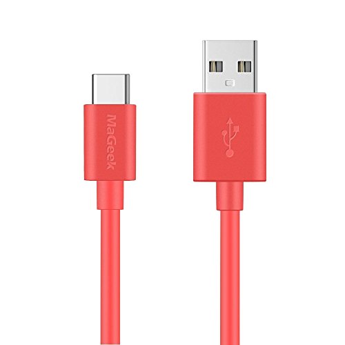 MaGeek® USB Typ C Kabel auf USB 2.0 [1,0 Meter] für Samsung Galaxy S9, S8, Nexus 6P, LG G6, neues MacBook, Google Pixel XL, und mehr [Rosa] von MaGeek