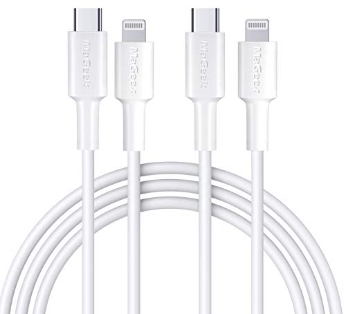 MaGeek USB C auf Lightning Kabel, [Apple MFi-Zertifiziert] [1,8m,2-Stück] Langes iPhone 11 Typ-C Ladegerät PD Schnellladekabel für iPhone 11/Pro/Pro Max/X/XS/XR/XS/8/8 Plus,Unterstützt Power Delivery von MaGeek