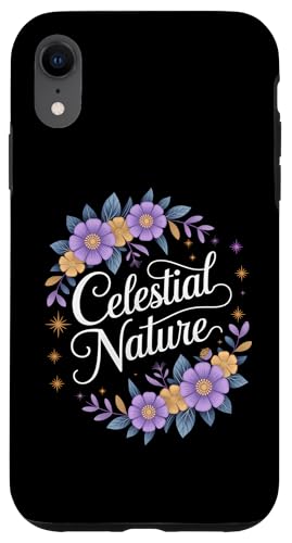 Himmlische Natur, Blumenästhetik, Mond, Botanische Kunst Hülle für iPhone XR Himmlische Natur, Blumenästhetik, Mond, Botanische Kunst Hülle für iPhone XR von MaPaNoLi Design