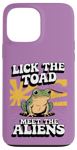 Lick the Toad Meet the Aliens - Trippy Alien Humor Hülle für iPhone 13 Pro Max Lick the Toad Meet the Aliens - Trippy Alien Humor Hülle für iPhone 13 Pro Max von MaPaNoLi Design