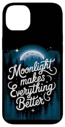 Mondlicht macht alles besser - Lunar Forest Vibe Hülle für iPhone 14 Plus Mondlicht macht alles besser - Lunar Forest Vibe Hülle für iPhone 14 Plus von MaPaNoLi Design