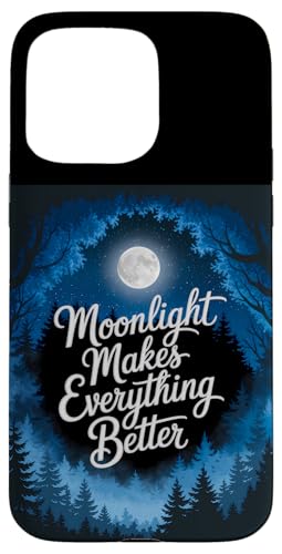Mondlicht macht alles besser - Lunar Forest Vibe Hülle für iPhone 15 Pro Max Mondlicht macht alles besser - Lunar Forest Vibe Hülle für iPhone 15 Pro Max von MaPaNoLi Design