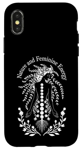 Natur und weibliche Energie Spirituelle Kunst Hülle für iPhone X/XS Natur und weibliche Energie Spirituelle Kunst Hülle für iPhone X/XS von MaPaNoLi Design