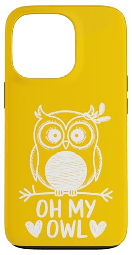Oh My Owl - Lustiges Wütende Eule Wortspiel mit Herzen Hülle für iPhone 13 Pro Oh My Owl - Lustiges Wütende Eule Wortspiel mit Herzen Hülle für iPhone 13 Pro von MaPaNoLi Design