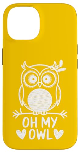 Oh My Owl - Lustiges Wütende Eule Wortspiel mit Herzen Hülle für iPhone 14 Oh My Owl - Lustiges Wütende Eule Wortspiel mit Herzen Hülle für iPhone 14 von MaPaNoLi Design