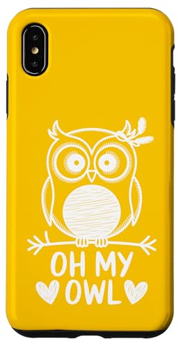 Oh My Owl - Lustiges Wütende Eule Wortspiel mit Herzen Hülle für iPhone XS Max Oh My Owl - Lustiges Wütende Eule Wortspiel mit Herzen Hülle für iPhone XS Max von MaPaNoLi Design