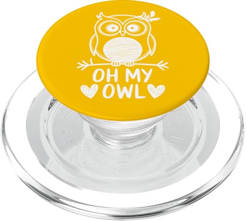 Oh My Owl - Lustiges Wütende Eule Wortspiel mit Herzen PopSockets PopGrip für MagSafe Oh My Owl - Lustiges Wütende Eule Wortspiel mit Herzen PopSockets PopGrip für MagSafe von MaPaNoLi Design