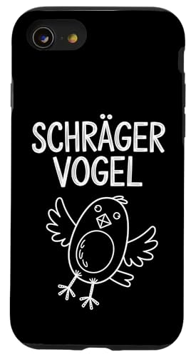 Schräger Vogel Lustiger Spruch Cooles Fun Motiv Hülle für iPhone SE (2020) / 7 / 8 von MaPaNoLi Design