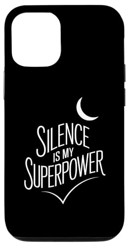 Silence Is My Superpower - Minimalistisches Introvertiertes Zitat Hülle für iPhone 12/12 Pro Silence Is My Superpower - Minimalistisches Introvertiertes Zitat Hülle für iPhone 12/12 Pro von MaPaNoLi Design