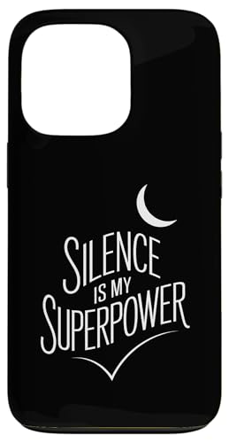 Silence Is My Superpower - Minimalistisches Introvertiertes Zitat Hülle für iPhone 13 Pro Silence Is My Superpower - Minimalistisches Introvertiertes Zitat Hülle für iPhone 13 Pro von MaPaNoLi Design
