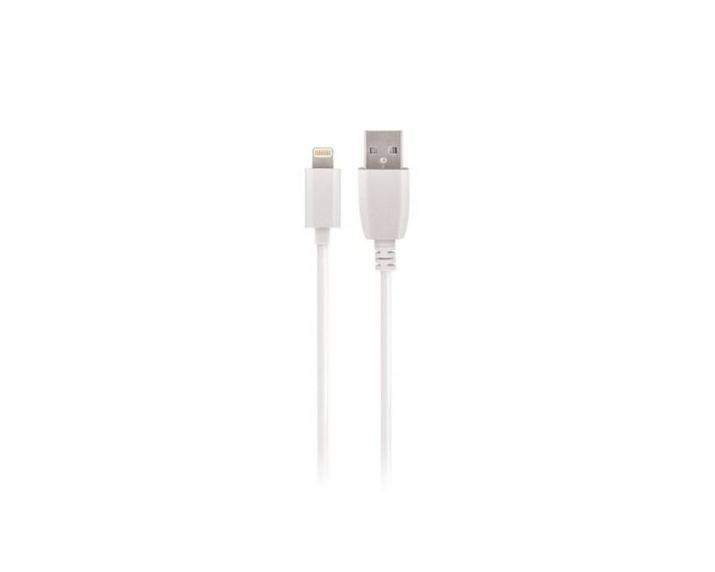 MaXlife Ladekabel Datenkabel USB - Lightning 1m 2A weiß Smartphone-Kabel von MaXlife