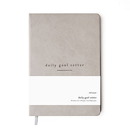 Mal Paper Tageszielplaner, Grau, 6 Monate, 274 Seiten, undatierter Block, Softcover, Produktivitätstagebuch mit Affirmationen, Notizseiten, Wochen- und Monatsansicht, Achtsamkeit und Wohlbefinden Mal Paper Tageszielplaner, Grau, 6 Monate, 274 Seiten, undatierter Block, Softcover, Produktivitätstagebuch mit Affirmationen, Notizseiten, Wochen- und Monatsansicht, Achtsamkeit und Wohlbefinden von Mål Paper