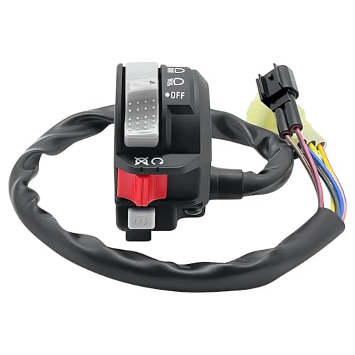 Mabutingti Lenkerschalter Links für Yamaha ATV YFZ450 2004–2005 Scheinwerfer Schalter Lichtschalter Ausschalter Einschalter Knopf von Mabutingti