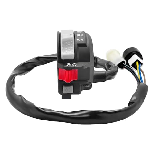Mabutingti Lenkerschalter Links passend für Yamaha Warrior Big Bear 350 YFM350X YFM350F Terra Pro YFP350 MOTO-4 YFM225 / YFM250 / YFM350 Scheinwerfer Schalter Lichtschalter von Mabutingti