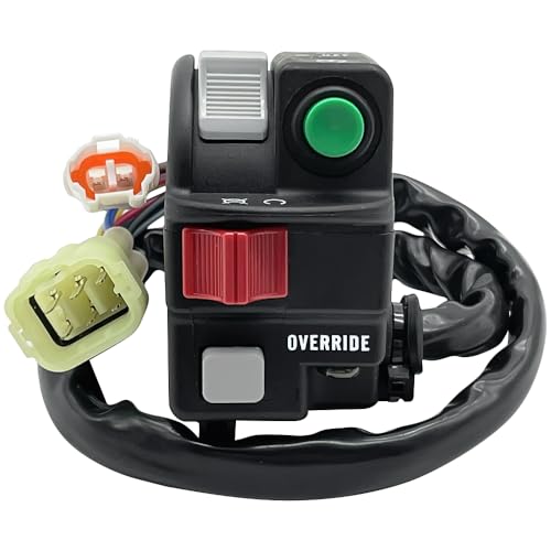 Mabutingti Linker Lenker-Schalter für Yamaha Grizzly 550 700 Kodiak 700 450 YFM700 YFM550 YFM450 Start Stopp Scheinwerfer Schalter Lichtschalter Override von Mabutingti