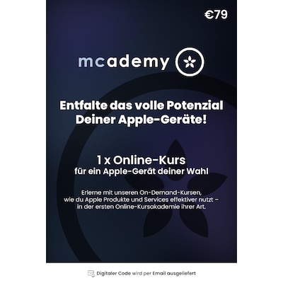 mcademy | Vollzugriff auf 1x Onlinekurse von Mcademy