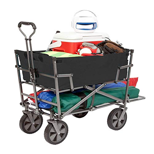 Mac Sports Schwerlastwagen aus Stahl, doppelwandig, zusammenklappbar Wagon schwarz Mac Sports Schwerlastwagen aus Stahl, doppelwandig, zusammenklappbar Wagon schwarz von Unbekannt