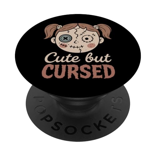 Horrorpuppensammler gruselige Spielzeugliebhaber Spukpuppe PopSockets Klebender PopGrip Horrorpuppensammler gruselige Spielzeugliebhaber Spukpuppe PopSockets Klebender PopGrip von Macabre Doll Club Haunted Toy Collection