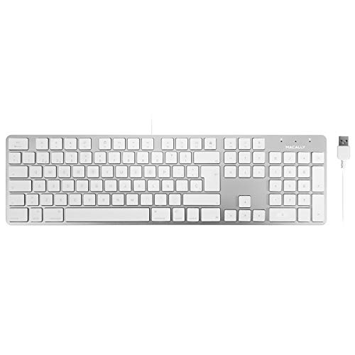 MacAlly SLIMKEYPROA-ES 104 Tasten Ultra Slim und volle Größe USB-Tastatur für Mac - Spanisch von Macally