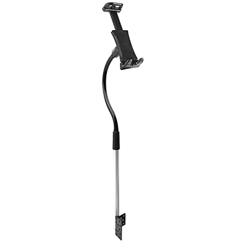 Macally CARFLOORMOUNT, anschraubbare Auto-Halterung für Auto-/LKW-Sitzschiene, verstellbar für Handy und Tablet von 17,8 cm – 27,9 cm Breite von Macally