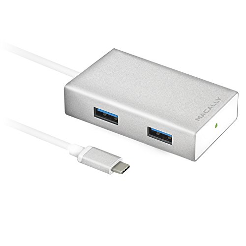 Macally UC3HUB Aluminium USB-C 3.1-Hub mit 4 USB-A Anschlüssen von Macally