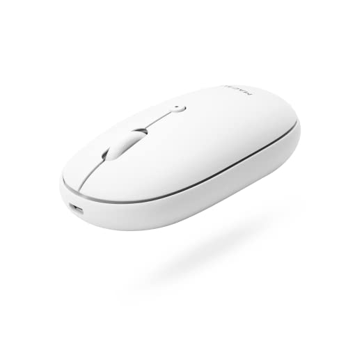Macally Wireless Mouse - Bluetooth-Maus mit leisen Tasten für Laptop, Desktop PC, iOS, Android - Kompatibel Wireless Mouse von Macally