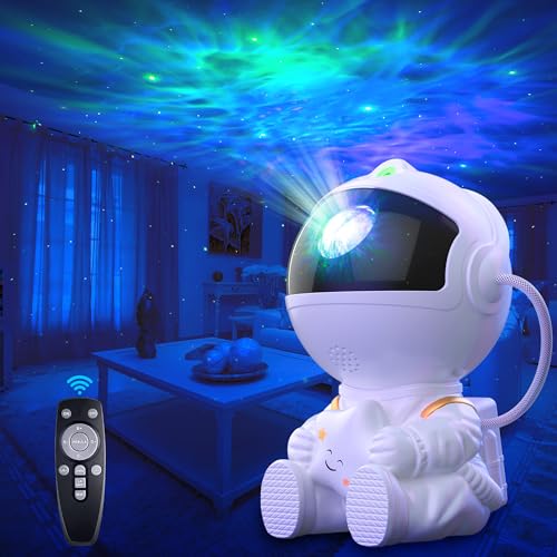 Macchiatto Astronaut Sternenhimmel Projektor, Galaxy Projector Led Sternenhimmel Projector mit Fernbedienung 8 Nebula Modi 360° Rotation, Sternenhimmel Lampe für Kinder und Erwachsene, Schlafzimmer Macchiatto Astronaut Sternenhimmel Projektor, Galaxy Projector Led Sternenhimmel Projector mit Fernbedienung 8 Nebula Modi 360° Rotation, Sternenhimmel Lampe für Kinder und Erwachsene, Schlafzimmer von Macchiatto