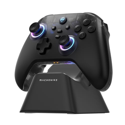 Machenike G3V2 Bluetooth Controller für PC/Switch/iOS/Android, Hall Effekt Joysticks, RGB-Beleuchtung, Programmierbare Tasten, 1000mAh Akku,Ultra Niedrige Latenz & 1000Hz Abtastrate (Schwarz, PE) Machenike G3V2 Bluetooth Controller für PC/Switch/iOS/Android, Hall Effekt Joysticks, RGB-Beleuchtung, Programmierbare Tasten, 1000mAh Akku,Ultra Niedrige Latenz & 1000Hz Abtastrate (Schwarz, PE) von Machenike