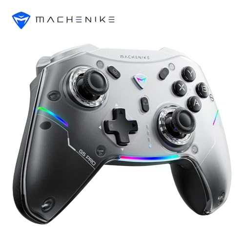 Machenike G5 Pro Wireless Controller für Windows PC,Switch,IOS&Android,RGB Lichter,PC Controller Hall Effekt Joystick＆Trigger/Gyroskop von Machenike