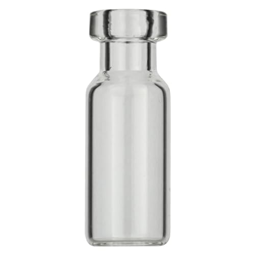 Macherey & Nagel ML-1534 Glas Rollrandflasche, N 11, Enge Öffnung, Flacher Boden, Klar, 1.5ml Kapazität, 11.6mm Durchmesser, 32.0mm Höhe, 100 Stück von Macherey & Nagel