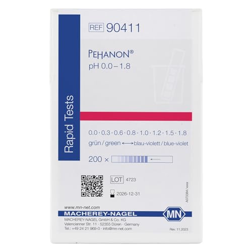 Macherey & Nagel® PEHANON pH 0,0-1,8 Dose à 200 Streifen 11 x 100 mm Mindestbestellmenge: 2 Packungen von Macherey und Nagel