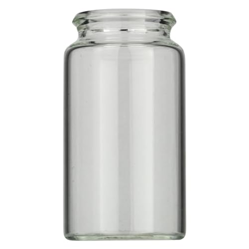 Macherey & Nagel ML-1533 Glas Schnappdeckeflasche, N 22, Flacher Boden, 3 Hydrolytische Klasse, Klar, 15.0ml Kapazität, 26.0mm Durchmesser, 48.0mm Höhe, 100 Stück von Macherey & Nagel