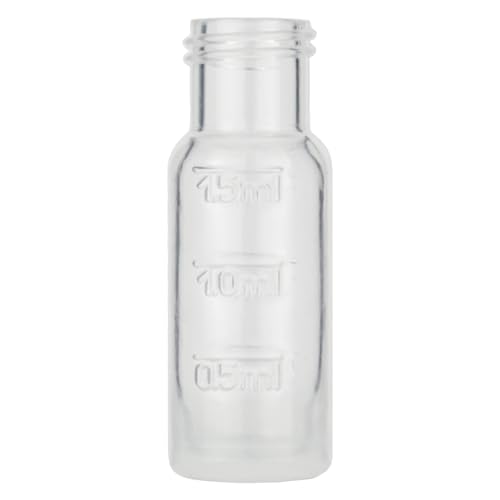 Macherey & Nagel ML-1766 Polypropylen Gewindeflasche mit Füllmarkierungen, N 9, Transparent, 1.5ml Kapazität, 11.6mm Durchmesser, 32.0mm Höhe, 100 Stück von Macherey & Nagel