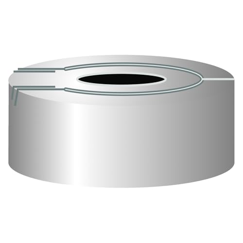 Macherey & Nagel ML-1851 Aluminium Bördelverschluss ohne Septum, N 20, Loch, Silber, 100 Stück von Macherey & Nagel