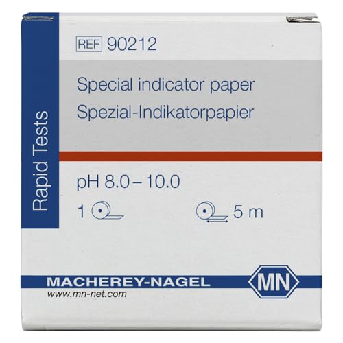 Macherey & Nagel ML-6184 Spezial Indikatorpapier Rolle, pH 8.0-10.0, 5m Länge x 7mm Breite Macherey & Nagel ML-6184 Spezial Indikatorpapier Rolle, pH 8.0-10.0, 5m Länge x 7mm Breite von Macherey & Nagel
