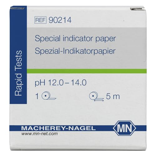 Macherey & Nagel ML-6186 Spezial Indikatorpapier Rolle, pH 12.0-14.0, 5m Länge x 7mm Breite Macherey & Nagel ML-6186 Spezial Indikatorpapier Rolle, pH 12.0-14.0, 5m Länge x 7mm Breite von Macherey & Nagel