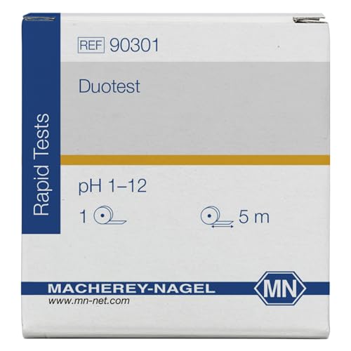 Macherey & Nagel ML-6200 Duotest pH Testpapier mit Zwei Indikatorzonen, pH 1–12, 5m Länge x 10mm Breite Macherey & Nagel ML-6200 Duotest pH Testpapier mit Zwei Indikatorzonen, pH 1–12, 5m Länge x 10mm Breite von Macherey & Nagel