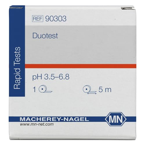 Macherey & Nagel ML-6202 Duotest pH Testpapier mit Zwei Indikatorzonen, pH 3.5-6.8, 5m Länge x 10mm Breite Macherey & Nagel ML-6202 Duotest pH Testpapier mit Zwei Indikatorzonen, pH 3.5-6.8, 5m Länge x 10mm Breite von Macherey & Nagel