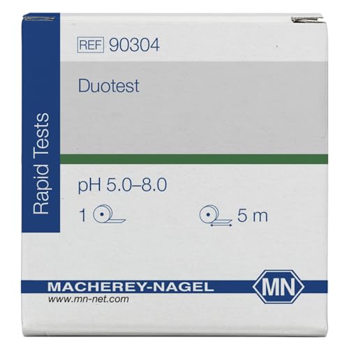 Macherey & Nagel ML-6203 Duotest pH Testpapier mit Zwei Indikatorzonen, pH 5.0–8.0, 5m Länge x 10mm Breite Macherey & Nagel ML-6203 Duotest pH Testpapier mit Zwei Indikatorzonen, pH 5.0–8.0, 5m Länge x 10mm Breite von Macherey & Nagel