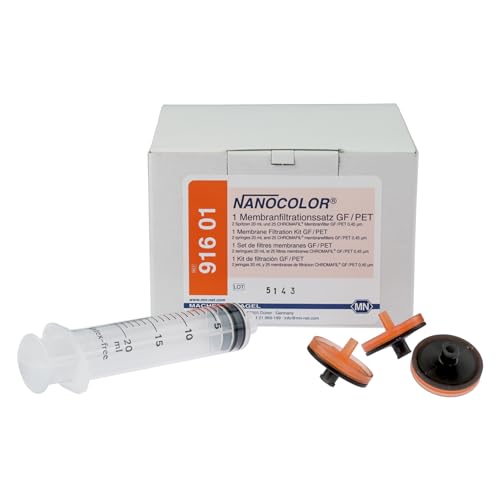 Macherey & Nagel ML-6454 NANOCOLOR Glasfaser/Polyester Membranfiltrationssatz mit 2 Spritzen x 20mL und 25 x 0.45µm CHROMAFIL Einmalfilter Macherey & Nagel ML-6454 NANOCOLOR Glasfaser/Polyester Membranfiltrationssatz mit 2 Spritzen x 20mL und 25 x 0.45µm CHROMAFIL Einmalfilter von Macherey & Nagel