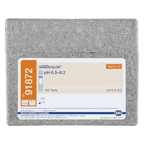 Macherey & Nagel ML-6539 NANOCOLOR Rundküvetten pH-Teststreifen, pH 6.5-8.2, 100 Stück Macherey & Nagel ML-6539 NANOCOLOR Rundküvetten pH-Teststreifen, pH 6.5-8.2, 100 Stück von Macherey & Nagel