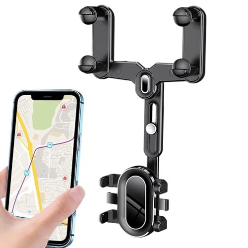 Spiegel-Handyhalterung, 360 ° drehbar, Spiegel-Handyhalterung, Anti-Shake-Auto-Telefonhalterung, Halterung für Videoaufnahmen, Aufzeichnung von Fahraufzeichnungen Spiegel-Handyhalterung, 360 ° drehbar, Spiegel-Handyhalterung, Anti-Shake-Auto-Telefonhalterung, Halterung für Videoaufnahmen, Aufzeichnung von Fahraufzeichnungen von Maciun